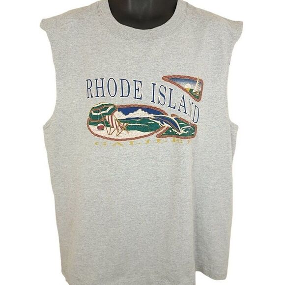 Vintage Other - Galilee Rhode Island T Shirt Vintage 90s Beach Dolphin Sailing Made In USA Mens
